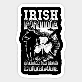 Irish Pride Firefighter St Patrick Sticker